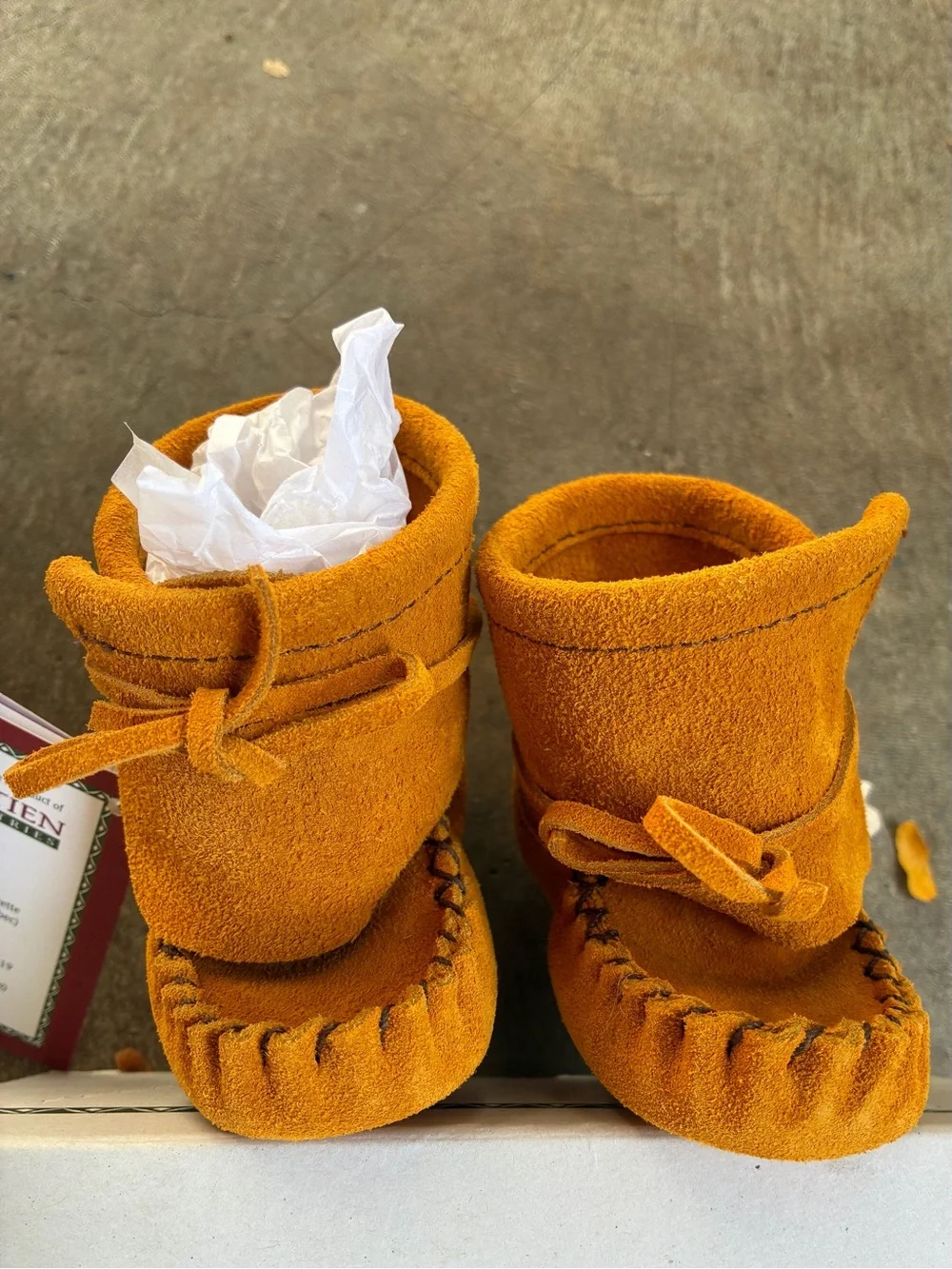 Bastien Moccasin Baby Boots Shoes Size 3 Classic for Boys and Girls